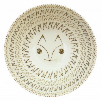 三郷陶器 Mikke ヌードルボウル(キツネ) 6826-52【お寄せ品、返品キャンセル不可。欠品終売時連絡あり】