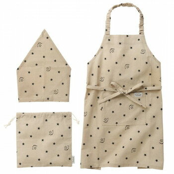 500903 ケイト キッズエプロン3Pセット BE ベージュ【お寄せ品、返品キャンセル不可。欠品終売時連絡あり】