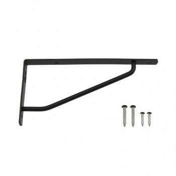 【メール便】 ハイロジック カラースレンダー棚受　75×150　ブラック　1本入　98161【お寄せ品、返品キ..