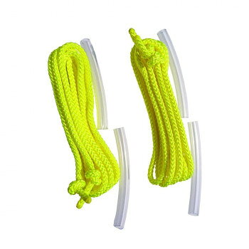 【直送品】ダブルダッチ用ロープ 屋内屋外兼用 シングルス用ロープ 蛍光色 2本組 J...