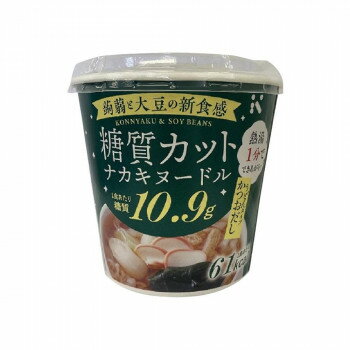 【直送品】ナカキ食品　糖質カットナカキヌードル　うどんタイプ　かつおだし　12個セット【お寄せ品、返品キャンセル不可。欠品終売時連絡あり】