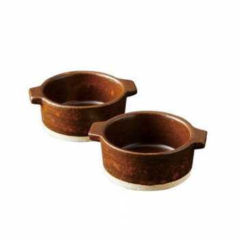 信楽焼 12cmグリル鍋ペア Hg-4p 5260-283【お寄せ品、返品キャンセル不可。欠品終売時連絡あり】