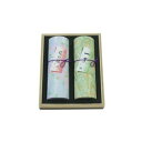 奥野晴明堂 花くらべ(桜・一葉)和柄スタンド2本入 桐箱入り【お寄せ品、返品キャンセル不可。欠品終売時連絡あり】