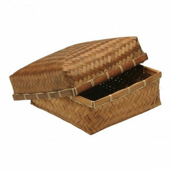 萬洋(まんよう) アジロ茶染かご 21-089B【お寄せ品、返品キャンセル不可。欠品終売時連絡あり】