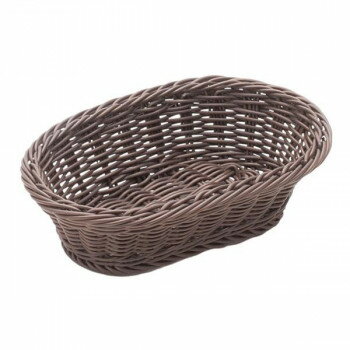 萬洋(まんよう) 樹脂バスケット小判24号(こげ茶) 91-009C【お寄せ品、返品キャンセル不可。欠品終売時..