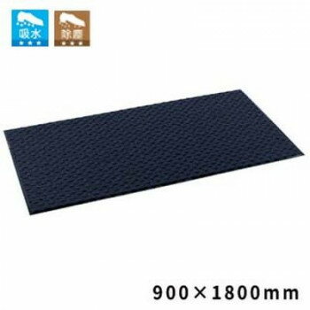 【メーカー直送（大型）】雨天用マット 900×1800 ネイビーブルー MR0560483【お寄せ品、返品キャンセル不可。欠品終売時連絡あり】(3.0)