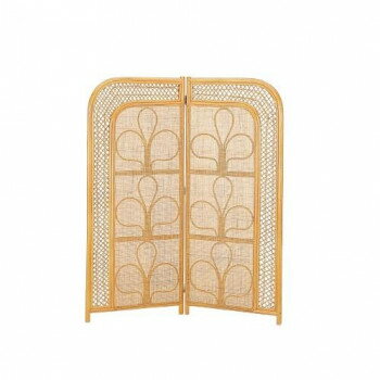 【直送品】今枝商店　Romantic Rattan　籐スクリーン 2連(2パネル)　ミドルタイプ　B202【お寄せ品、返品キャンセル不可。欠品終売時連絡あり】
