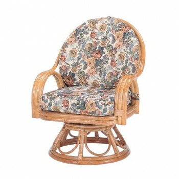 【直送品】今枝商店　Romantic Rattan　籐回転座椅子　ミドルハイタイプ　S583【お寄せ品、返品キャンセル不可。欠品終売時連絡あり】