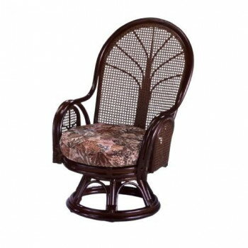 Legless Chairs - 【直送品】今枝商店　Romantic Rattan　籐ハイバック　回転座椅子　ハイタイプ　TK901【お寄せ品、返品キャンセル不可。欠品終売時連絡あり】