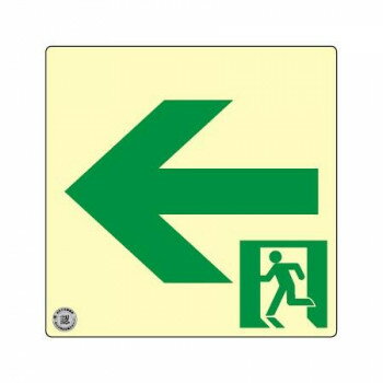 【メール便】 エルティーアイ　消防認定品 S級　高輝度蓄光式誘導標識　スタンダード 左矢印 SSN562【お寄せ品、返品キャンセル不可。欠品終売時連絡あり】
