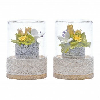 蒼天ボトルフラワー(対入) 小花イエロー KS-2401301 57n4008100002【お寄せ品、返品キャンセル不可。欠品終売時連絡あり】