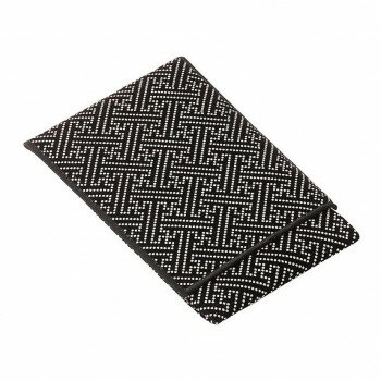 印伝調かつら念珠袋 サヤ/黒 74660000i1042【お寄せ品、返品キャンセル不可。欠品終売時連絡あり】