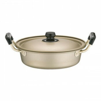 アカオアルミ　しゅう酸　実用鍋　浅型(硬質)　20cm　AZT8802【お寄せ品、返品キャンセル不可。欠品終..