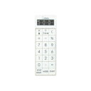 【メール便】 ドリテック dretec 時計付電卓バイブタイマー CL-126WT【お寄せ品、返品キャンセル不可。欠品終売時連絡あり】