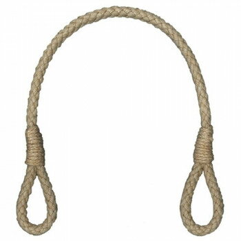 【メール便】 イナズマ(INAZUMA) 麻バッグ持ち手BM-4048　生成　約40cm　2本手【お寄せ品、返品キャンセル不可。欠品終売時連絡あり】