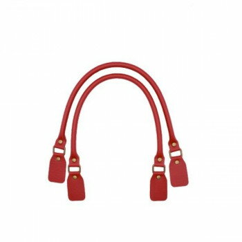 INAZUMA イナズマ ミシン縫い付け持ち手 2本手 総長約48cm (2)赤 YSM-4811【お寄せ品、返品キャンセル不可。欠品終売時連絡あり】