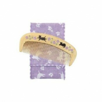 Brushes, Combs - くろちく 椿堂 潤いつげ櫛ケース付 花猫 71412613【お寄せ品、返品キャンセル不可。欠品終売時連絡あり】
