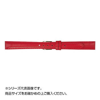 【メール便】 MIMOSA(ミモザ) 時計バンド ベビーカーフKC 13mm レッド (美錠:金) CKC-R13【お寄せ品、返品キャンセル不可。欠品終売時連絡あり】