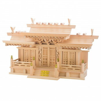 【直送品】神棚の里 神棚 マス組唐戸三社【お寄せ品、返品キャンセル不可。欠品終売時連絡あり】