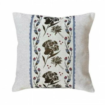 ロッコ クッションカバー フラワーGY 167006【お寄せ品、返品キャンセル不可。欠品終売時連絡あり】