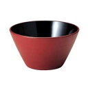 福井クラフト クイーン鉢 朱乾漆 内黒 70010340【お寄せ品、返品キャンセル不可。欠品終売時連絡あり】
