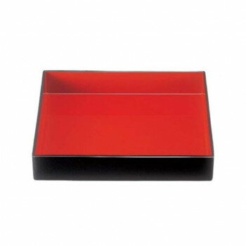 福井クラフト　尺1長角番重 黒内朱 51306630【お寄せ品、返品キャンセル不可。欠品終売時連絡あり】