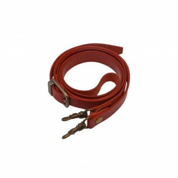 INAZUMA イナズマ 本革バッグ持ち手 約100〜120cm 1本手 (2)赤 BS-1502A【お寄せ品、返品キャンセル不可。欠品終売時連絡あり】