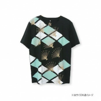 くろちく kurofune Tシャツ四菱と扇 黒 M 32412349【お寄せ品、返品キャンセル不可。欠品終売時連絡あ..