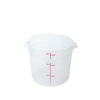 丸型フードコンテナー 6QT 半透明 PLRFT306TL【お寄せ品、返品キャンセル不可。欠品終売時連絡あり】