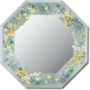 【メール便】 ユーパワー FGデザイン 八角ミラー Sサイズ 「フィールドフラワーイエロー」 FM-02808【お寄せ品、返品キャンセル不可。欠品終売時連絡あり】