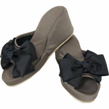 ヴィヴィアン 厚底スリッパ(8CM) グレージュブラック*フリーサイズ 71034SP-GB/BK【お寄せ品、返品キャ..