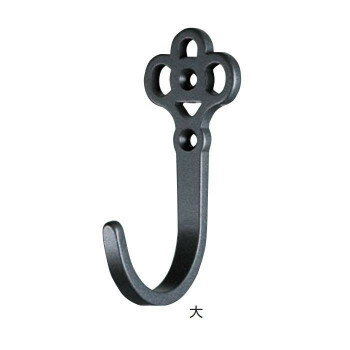 シロクマ アンティークフック カメリア 大 Nブラック CF-19【お寄せ品、返品キャンセル不可。欠品終売時連絡あり】