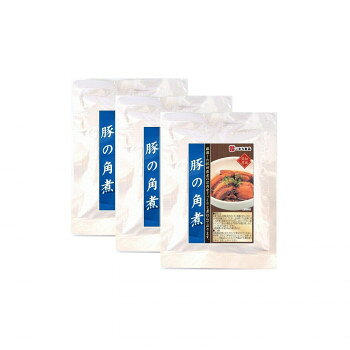 【直送品】こまち食品 豚の角煮 3袋セット【お寄せ品、返品キャンセル不可。欠品終売時連絡あり】