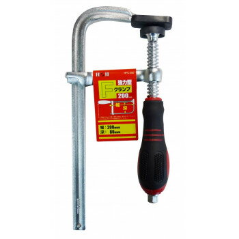ヘルシー救急BOXで買える「H&H 強力型Fクランプ 80×200mm HFC-200 823453【お寄せ品、返品キャンセル不可。欠品終売時連絡あり】」の画像です。価格は1,589円になります。