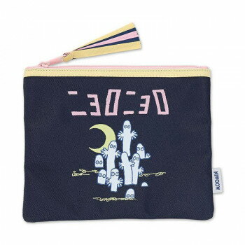 ゾーウィー ムーミン ニョロニョロフェア フラットポーチ ニョロニョロ ネイビー 1561【お寄せ品、返品キャンセル不可。欠品終売時連絡あり】
