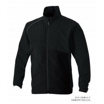 桑和 7532-00 長袖ブルゾン Lサイズ ブラック(4) SOWA【お寄せ品、返品キャンセル不可。欠品終売時連絡あり】