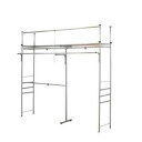 【直送品】ツッパリクローゼットハンガーラック フロントハンガー付(奥行53cm) ワイド SK-201W【お寄せ品、返品キャンセル不可。欠品終売時連絡あり】