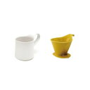 ZEROJAPAN(ゼロジャパン) ドリッパー&カフェマグセット YP/WH DMZ-15【お寄せ品、返品キャンセル不可。欠品終売時連絡あり】