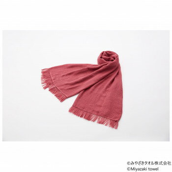 みやざきタオル 今治ショール スラブ 180cm×70cm No.10 ワイン【お寄せ品、返品キャンセル不可。欠品終売時連絡あり】