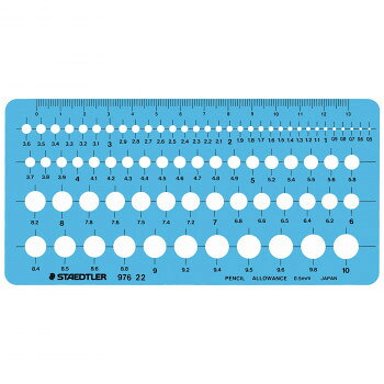 【メール便】 ステッドラー テンプレート 極小円定規 ST97622【お寄せ品、返品キャンセル不可。欠品終売時連絡あり】