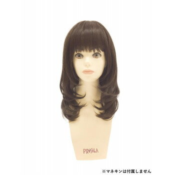 ★プリシラ オールウィッグ レイヤーマッシュミディ A-699 耐熱 TMB・マロンブラウン【お寄せ品、返品キャンセル不可。欠品終売時連絡あり】