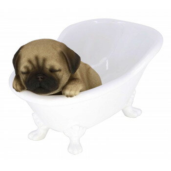 ドッグオーナメント パグ バスタブ 14241【お寄せ品、返品キャンセル不可。欠品終売時連絡あり】