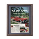 ビンテージ フレームポスター R/RED CAR IN011242【お寄せ品、返品キャンセル不可。欠品終売時連絡あり】