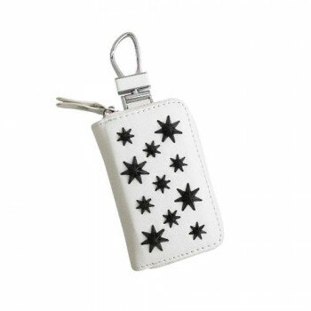 AWESOME(オーサム)　スマートキーケース　スタースタッズシリーズ　ホワイト×マットブラック　ASK-STM05【お寄せ品、返品キャンセル不可。欠品終売時連絡あり】