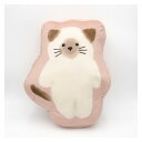 フレンズヒル ダイカットクッションM モコニャン ピンク RW-117-108【お寄せ品、返品キャンセル不可。欠品終売時連絡あり】