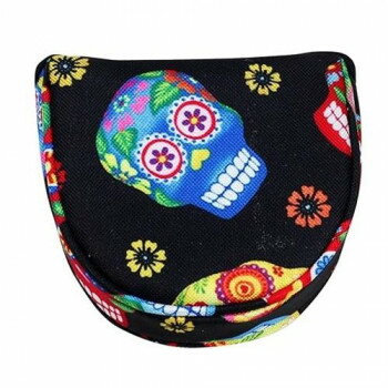 アズロフ スタイルパターカバー マレットタイプ 196:カラフルドクロ　AZ-SPC15M【お寄せ品、返品キャン..