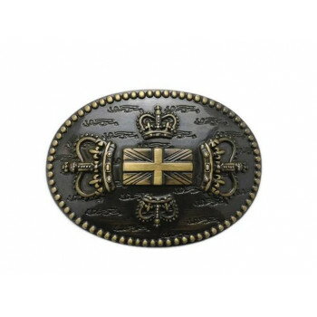 【メール便】 トロフィースタイルバックル クラウン ブラックアンティック 1ヶ PI1770-43【お寄せ品、返品キャンセル不可。欠品終売時連絡あり】