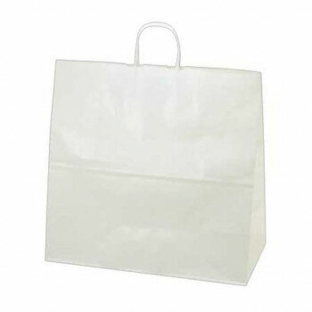タカ印 手提げ袋 白無地 440×210×430 10P 50-6600 10枚【お寄せ品、返品キャンセル不可。欠品終売時連絡あり】
