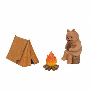 ※代引き不可 同梱不可※北海道、沖縄、離島送料は別途お見積り。※手配完了後は、ご注文キャンセルを承る事が出来ません。指定日可能の表示以外の商品はご指定日不可です。メーカーより取り寄せ商品のため、在庫状況によっては欠品・廃盤の可能性があります。あらかじめご了承ください。キャンプをしているユニークなデザインの、クマのオブジェです。サイズクマ:巾5×奥7.5×高11.5cm、テント:巾11.5×奥6.5×高8.5、焚火:巾5×奥5×高6cm個装サイズ：25.2×15.6×9.2cm重量個装重量：400g素材・材質レジンセット内容クマ、テント、焚火生産国中国・広告文責（有限会社パルス・048-551-7965）fk094igrjs