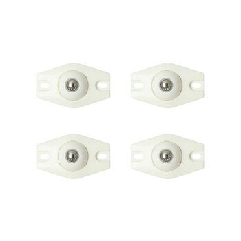 【メール便】 ハイロジック ボールキャスターミニ ホワイト 4個入 60492【お寄せ品、返品キャンセル不可。欠品終売時連絡あり】